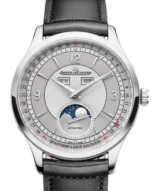 Jaeger-LeCoultre Master Control Calendar 40mm Steel Rhodium Dial Leather Strap Q4148450