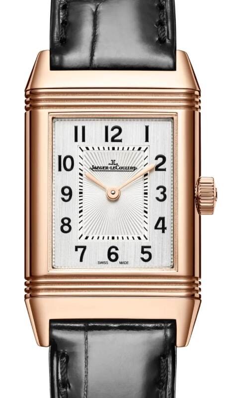 Jaeger-LeCoultre Reverso Classic Monoface Pink Rose Gold 35.78 x 21mm Silver Dial Leather Strap Q2602540 - BRAND NEW