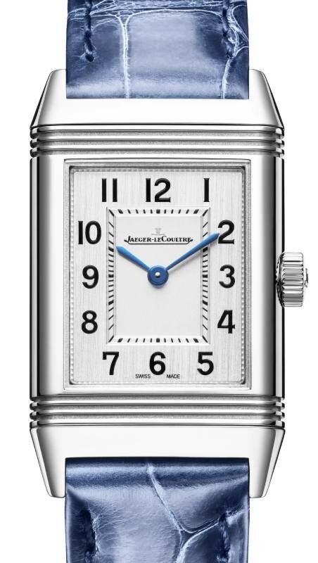 Jaeger-LeCoultre Reverso Classic Monoface Stainless Steel Quartz 35.78 x 21mm Silver Dial Leather Strap Q2618540 - BRAND NEW