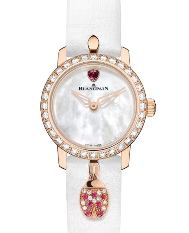 Blancpain Ladybird Ultraplate Red Gold 21.5mm Mother of Pearl Dial 0063D 2954 63A - BRAND NEW