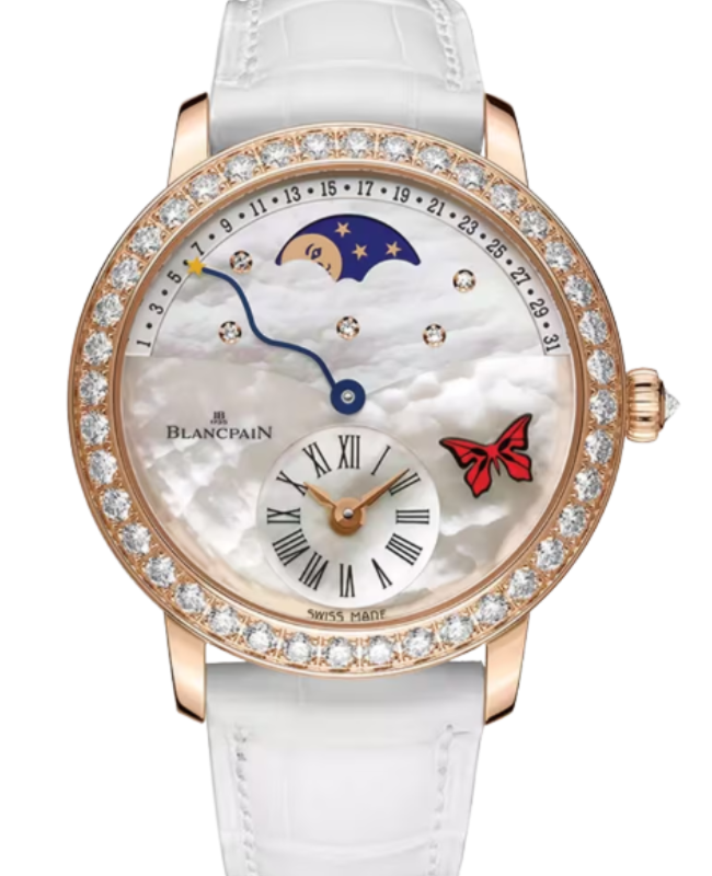 Blancpain Ladybird Quantième Rétrograde Red Gold 36mm Mother of Pearl Dial 3653A 2954 58CB - BRAND NEW