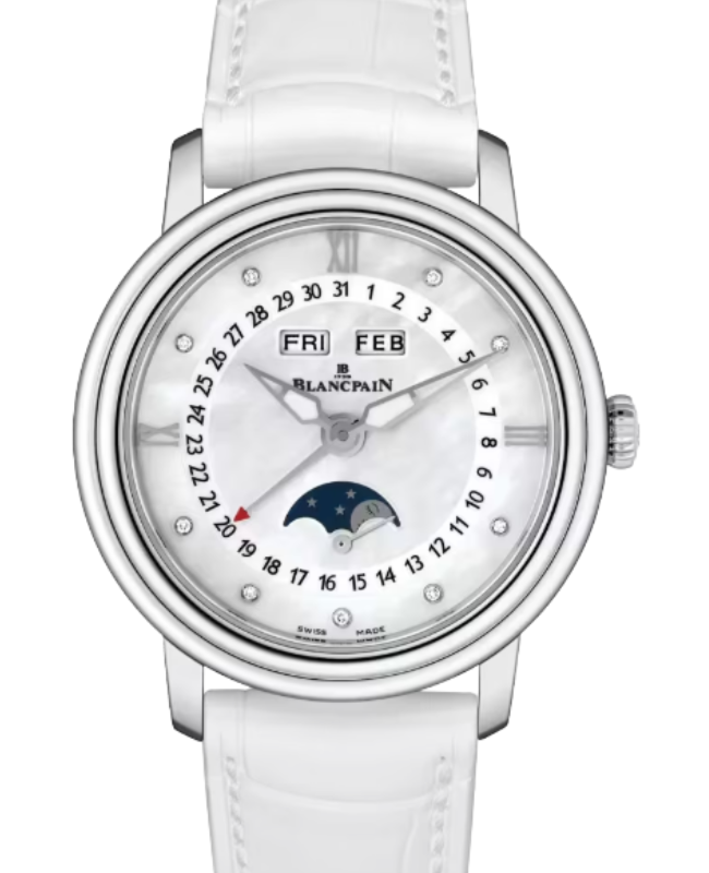 Blancpain Ladybird Quantième Complet Steel 34.8mm Mother of Pearl Dial 3663 1154 55B - BRAND NEW