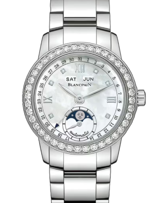Blancpain Ladybird Quantième Complet Steel 33.7mm Mother of Pearl Dial 2360 4691A 71A - BRAND NEW
