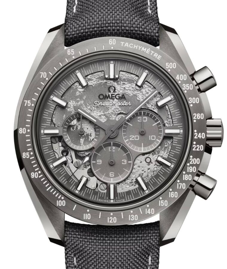 Omega Speedmaster "Dark Side of the Moon" Chronograph Grey Side of the Moon Ceramic Nylon Fabric Strap 310.92.44.50.06.001