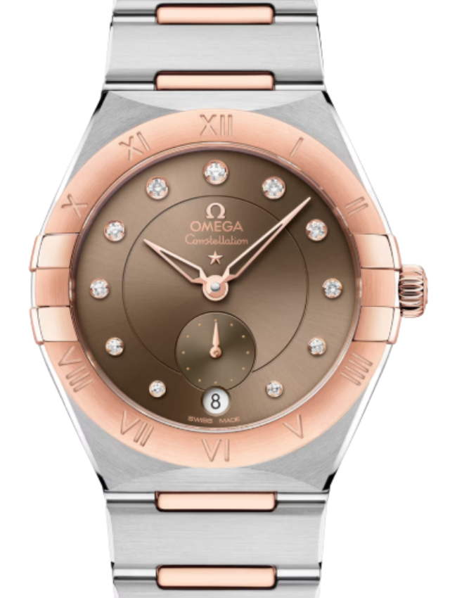 Omega Constellation Co-Axial Master Chronometer 34mm Steel-Sedna Gold Brown Dial 131.20.34.20.63.001