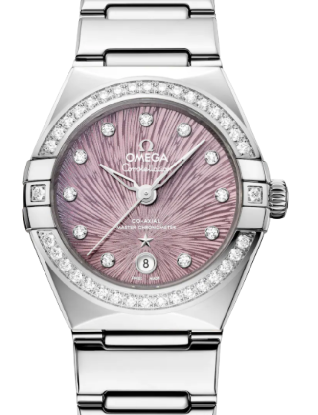 Omega Constellation Co-Axial Master Chronometer 29mm Steel Lilac Dial 131.15.29.20.60.001