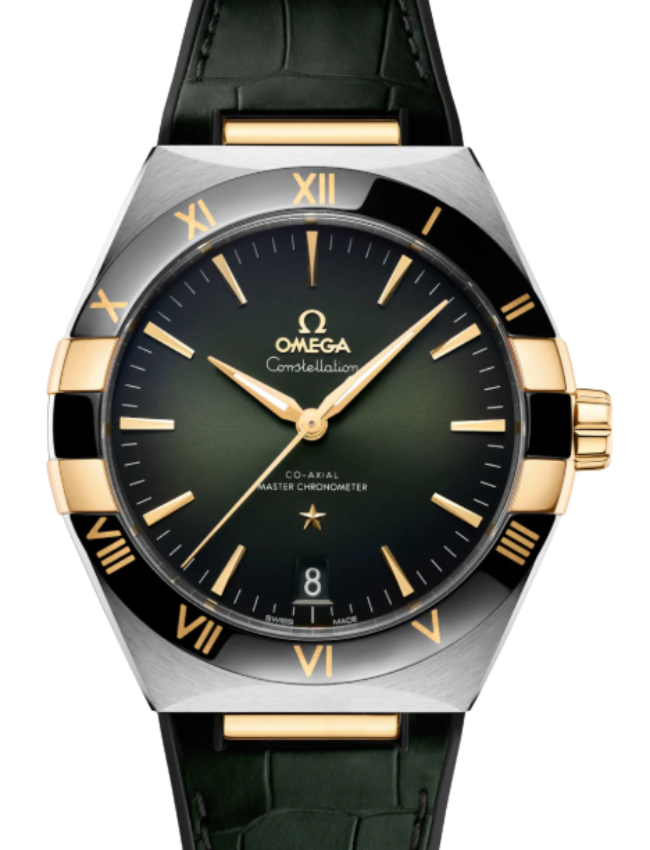 Omega Constellation Co-Axial Master Chronometer 41mm Steel-Yellow Gold Sun-Brushed Green Dial 131.23.41.21.10.001