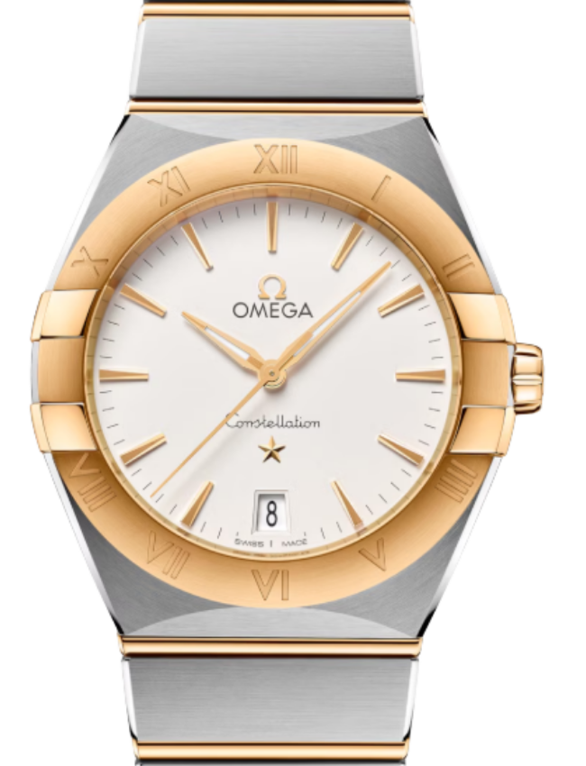Omega Constellation Co-Axial Master Chronometer 36mm Steel Yellow Gold Opaline Silver Dial  131.20.36.60.02.002