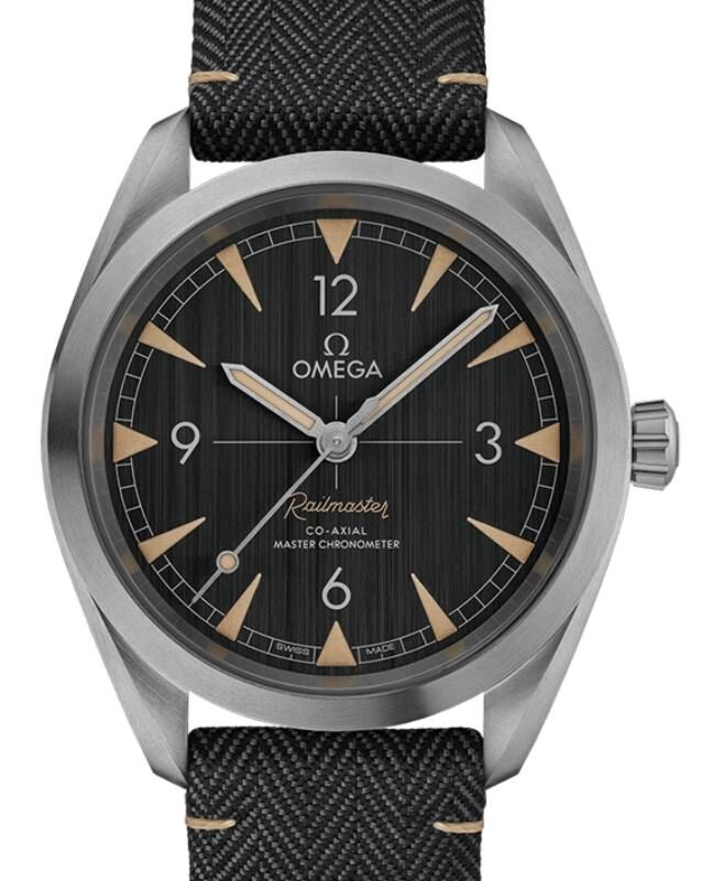 Omega Seamaster Railmaster 40mm Steel Black Dial Nylon Fabric Strap 220.12.40.20.01.001
