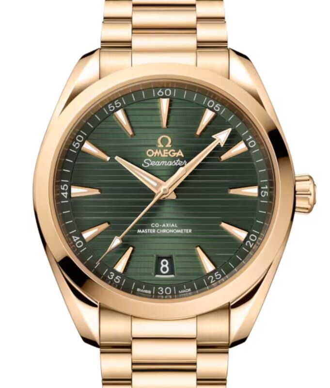 Omega Seamaster Aqua Terra 150M Moonshine Gold 41mm Green Dial 220.50.41.21.10.001