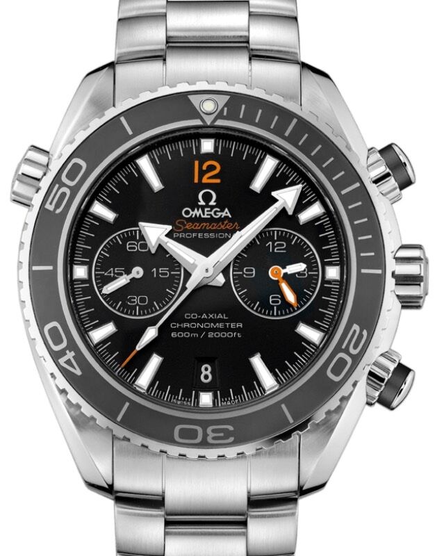 Omega Seamaster Planet Ocean 600M Co-Axial Chronometer Chronograph Stainless Steel Black Dial Steel Bracelet 232.30.46.51.01.003 - BRAND NEW