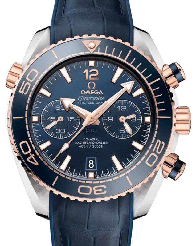 Omega Seamaster Planet Ocean 600M Chronograph 45.5mm Steel/Sedna Gold Blue Dial 215.23.46.51.03.001