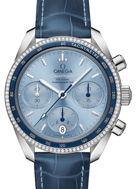 Omega Speedmaster 38 Co-Axial Chronograph Steel Blue Dial 324.38.38.50.03.001 - BRAND NEW