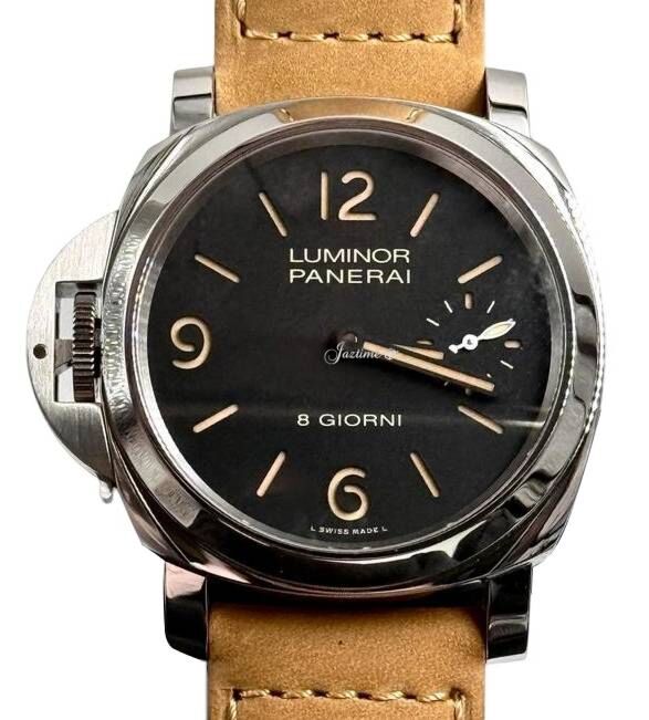Panerai  Luminor Destro Otto Giorni 44mm Black Dial PAM01655