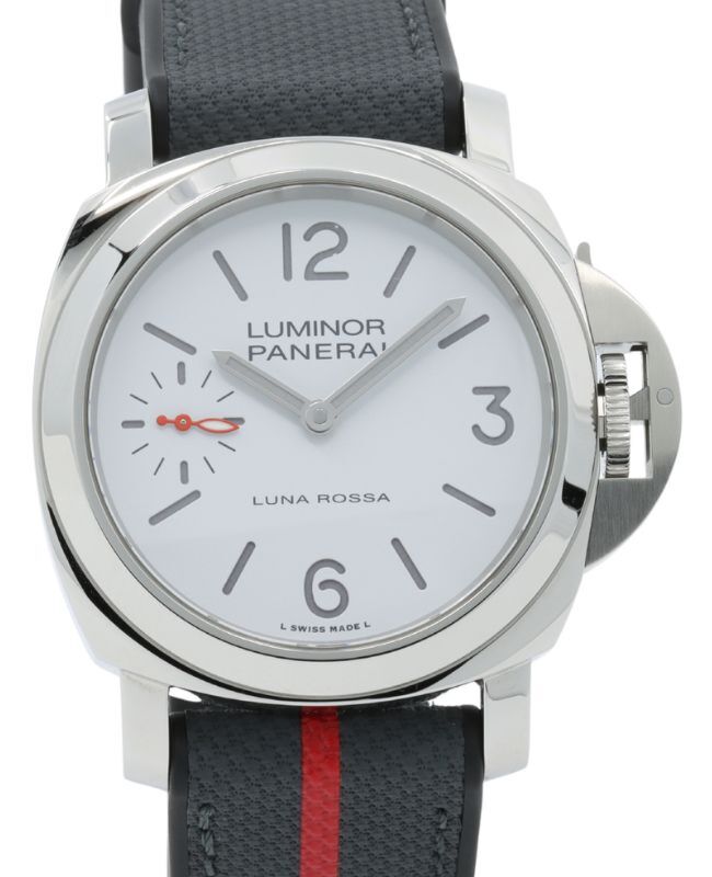 Panerai Luminor Luna Rossa Stainless Steel 44mm White Dial Rubber Strap PAM01342 - BRAND NEW