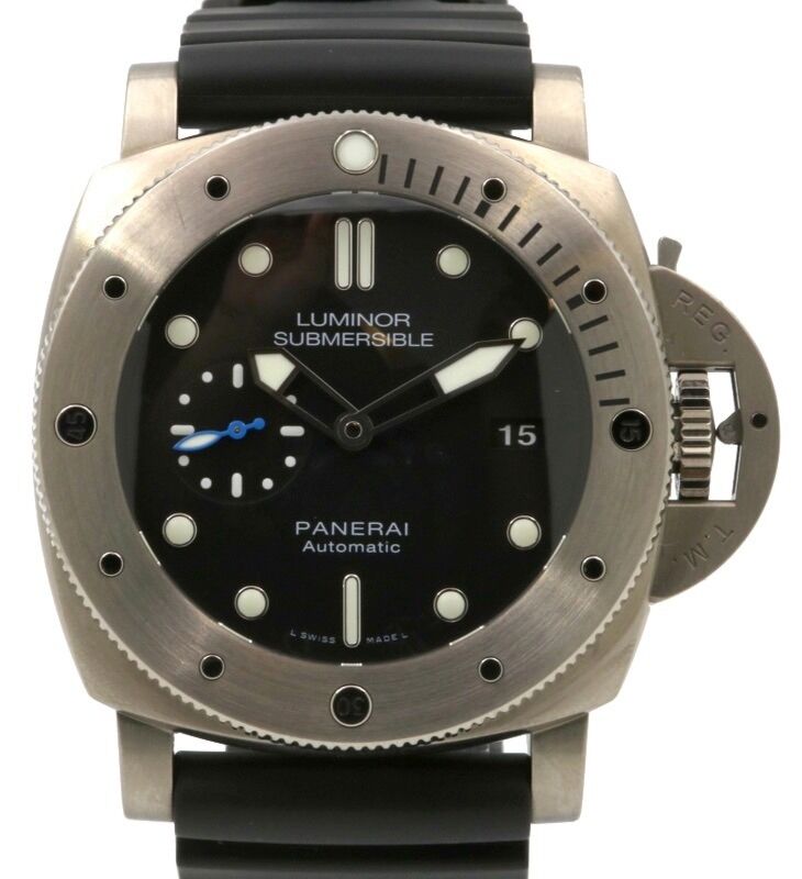 Panerai PAM 1305 Luminor Submersible 1950 3 Days Titanio Titanium Rubber Automatic - PRE-OWNED 
