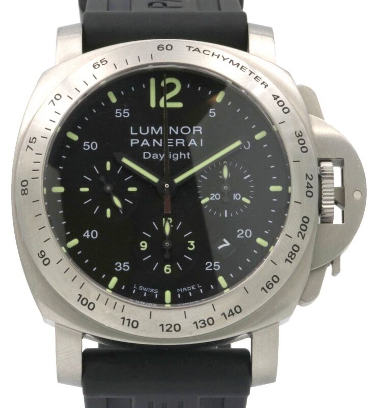 Panerai PAM 250 Luminor Daylight Chronograph Stainless Steel Rubber Automatic 44mm - PRE-OWNED