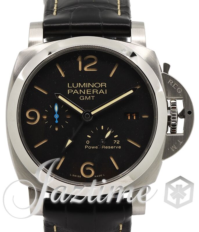 Panerai Luminor GMT Power Reserve Steel 44mm Black Dial PAM01321