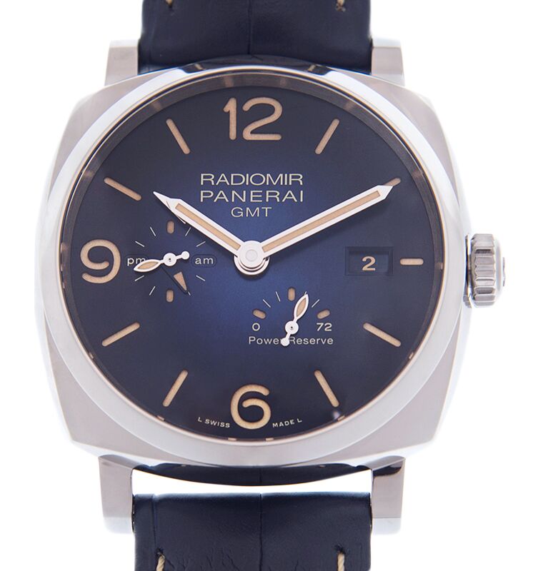 Panerai Radiomir GMT Power Reserve Steel 45mm Blue Dial PAM00946