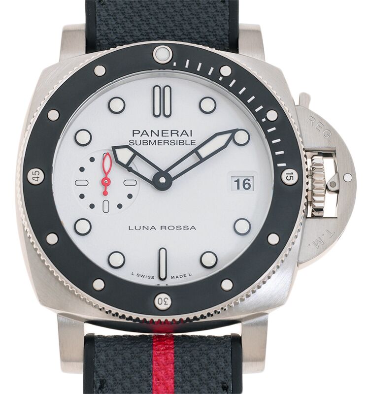 Panerai Submersible Submersible Luna Rossa Steel 42mm White Dial PAM01579