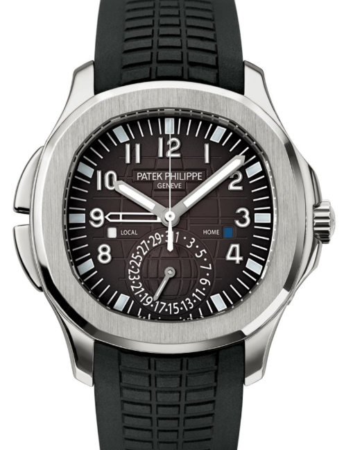 Patek Philippe Aquanaut Travel Time Stainless Steel Black Dial 5164A-001 - BRAND NEW