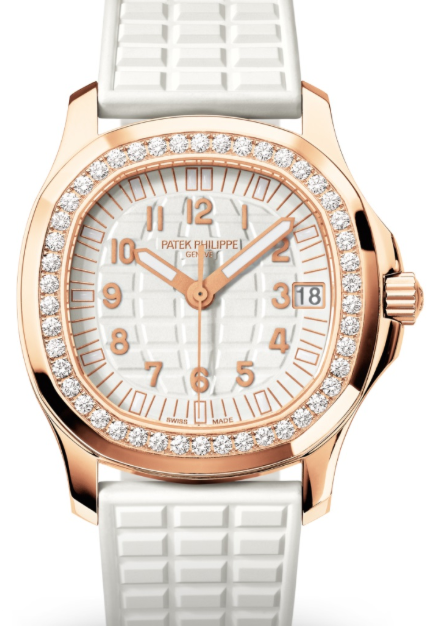 Patek Philippe Aquanaut Ladies Rose Gold White Dial 5068R-010