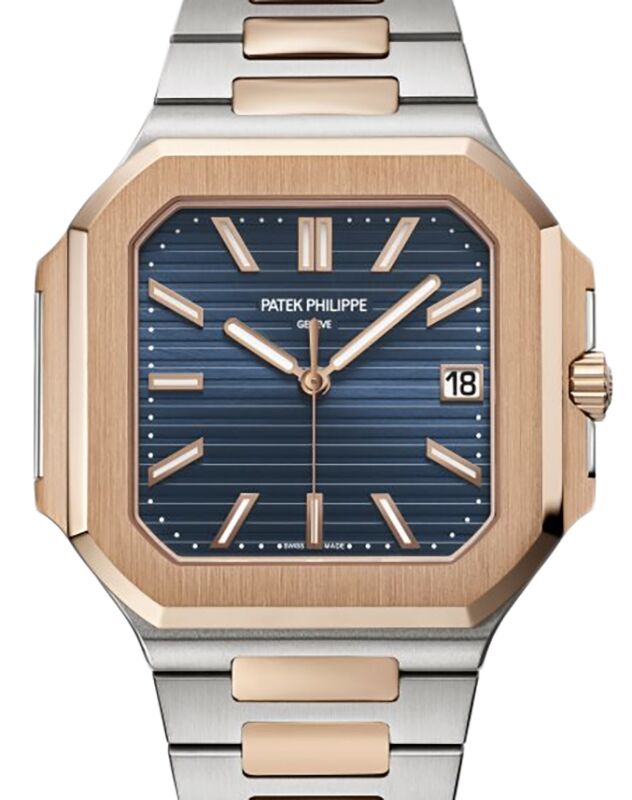 Patek Philippe Cubitus Date Sweep Seconds Rose Gold/Steel 45mm Blue Dial 5821/1AR-001
