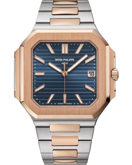 Patek Philippe Cubitus Date Sweep Seconds Rose Gold/Steel 45mm Blue Dial 5821/1AR-001
