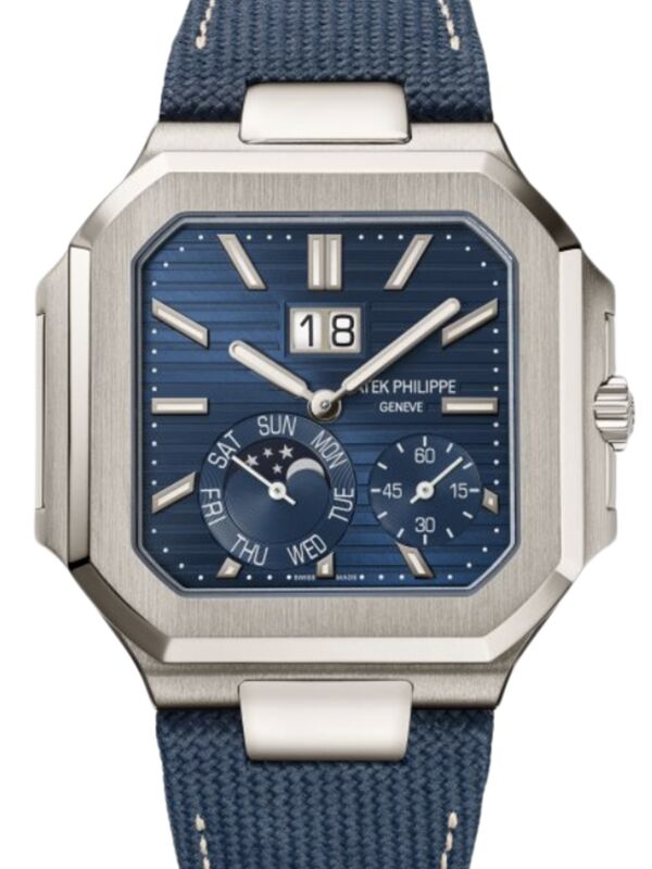 Patek Philippe Cubitus Grand Date Day & Moon Phases Platinum 45mm Blue Dial 5822P-001