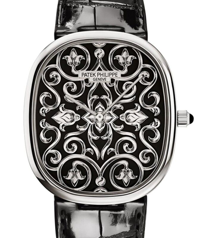 Patek Philippe Golden Ellipse White Gold Black Enamel Dial 34.5mm 5738/51G-001 - BRAND NEW