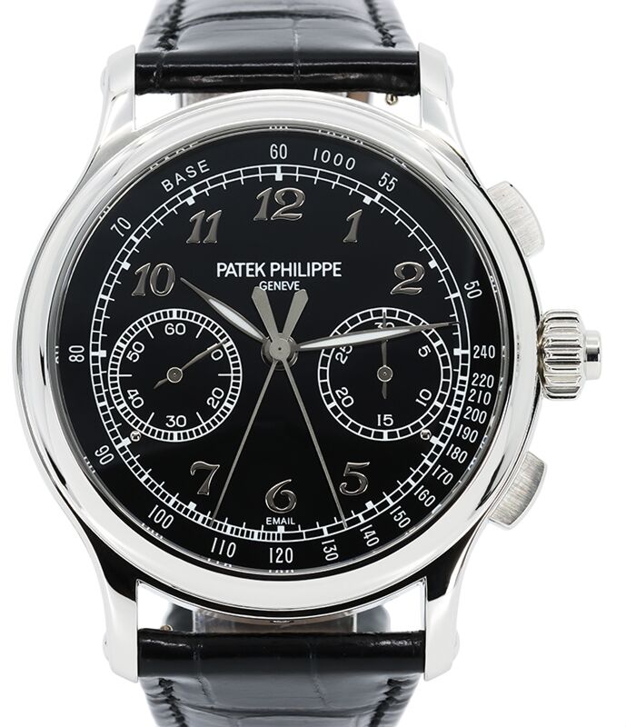 Patek Philippe Grand Complications Platinum Split-Seconds Chronograph Black Dial 5370P-001