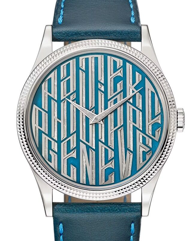 Patek Philippe Rare Handcrafs Calatrava "Blue Typography" White Gold 5177G-056 - BRAND NEW