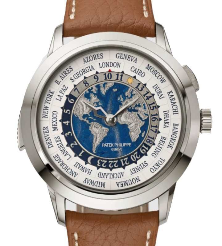 Patek Philippe Rare Handcrafs Calatrava "Planisphere" White Gold 5810G-001 - BRAND NEW