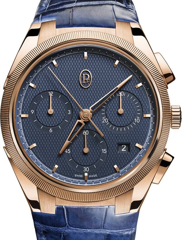 Parmigiani Fleurier Tonda PF Split Seconds Chronograph Leather Strap Milano Blue COSC PFC915-2020001-300182-EN