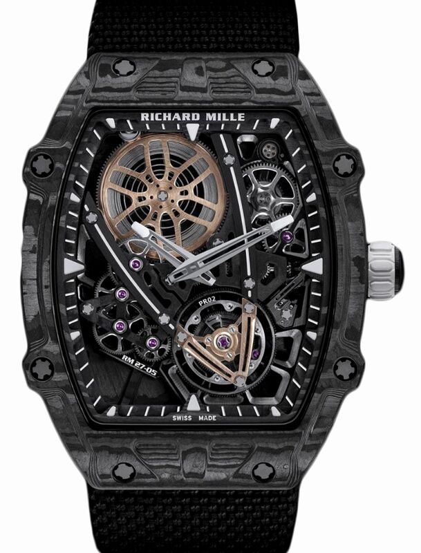 Richard Mille Manual Winding Flying Tourbillon Rafael Nadal Carbon TPT RM 27-05