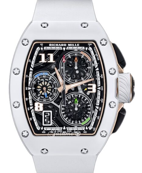 Richard Mille Lifestyle Flyback Chronograph White Ceramic RM 72-01 - BRAND NEW
