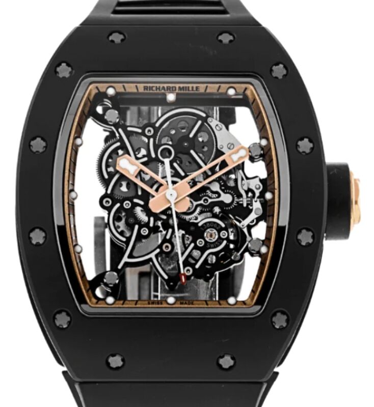 Richard Mille Manual Winding Bubba Watson Black Ceramic "Asia Edition" RM 055