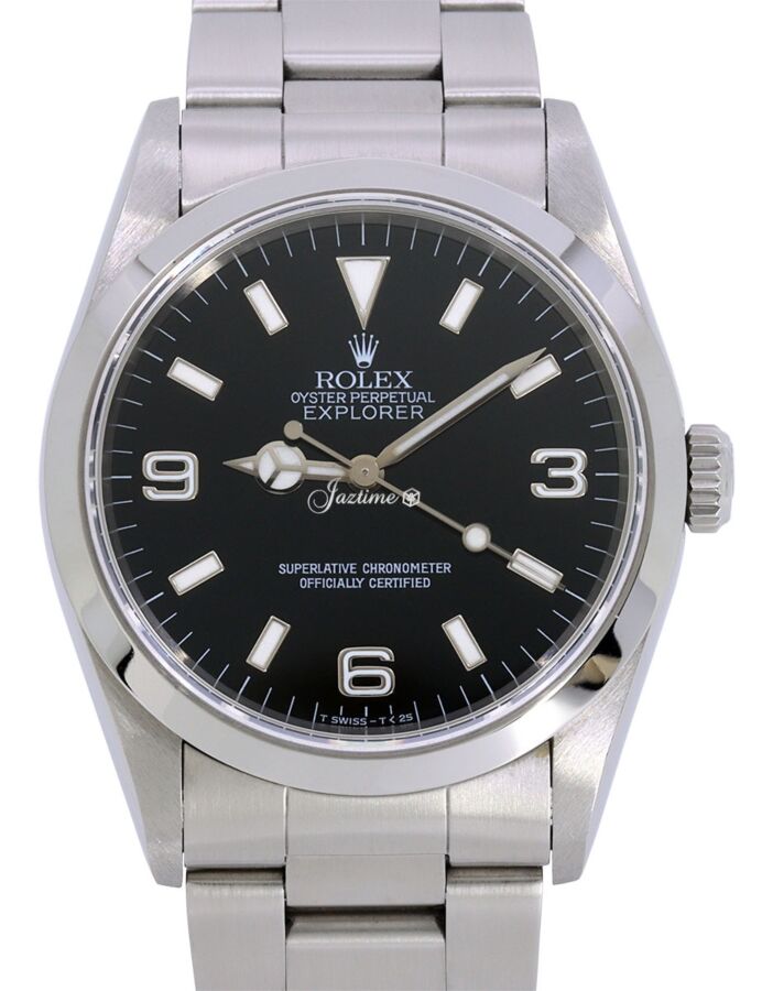 Rolex Explorer I 14270 Men's 36mm Stainless Steel Oyster Black Arabic