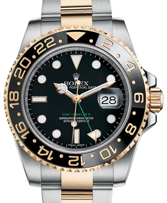 Rolex GMT-Master II Yellow Gold/Steel Black Dial & Ceramic Bezel Oyster Bracelet 116713LN - BRAND NEW