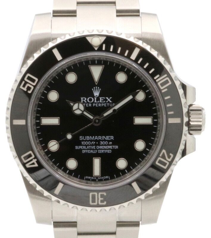 Rolex Submariner No Date Stainless Steel 40mm Black Dial 114060 - PRE-OWNED 