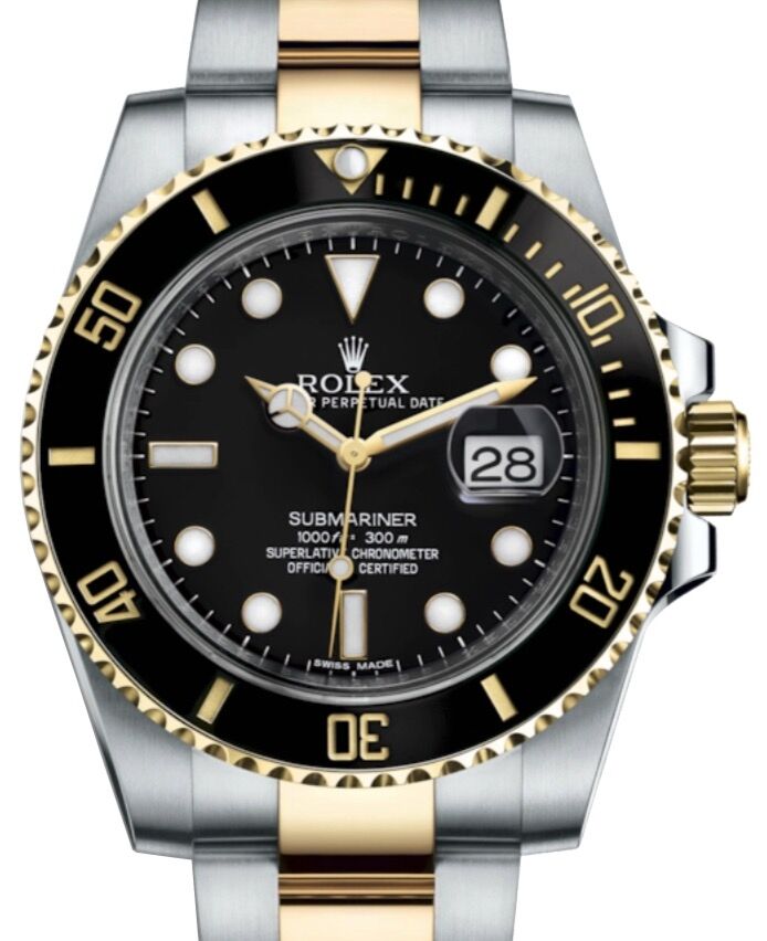 Rolex Submariner Date Yellow Gold/Steel 40mm Black Dial 116613LN - BRAND NEW