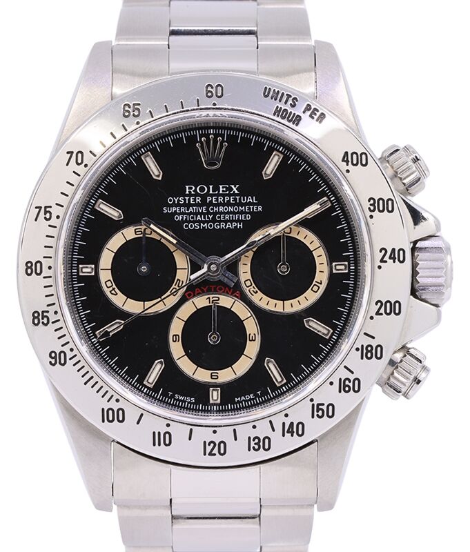 Rolex Daytona Patrizzi Steel Black Dial Oyster Bracelet 16520 - PRE-OWNED