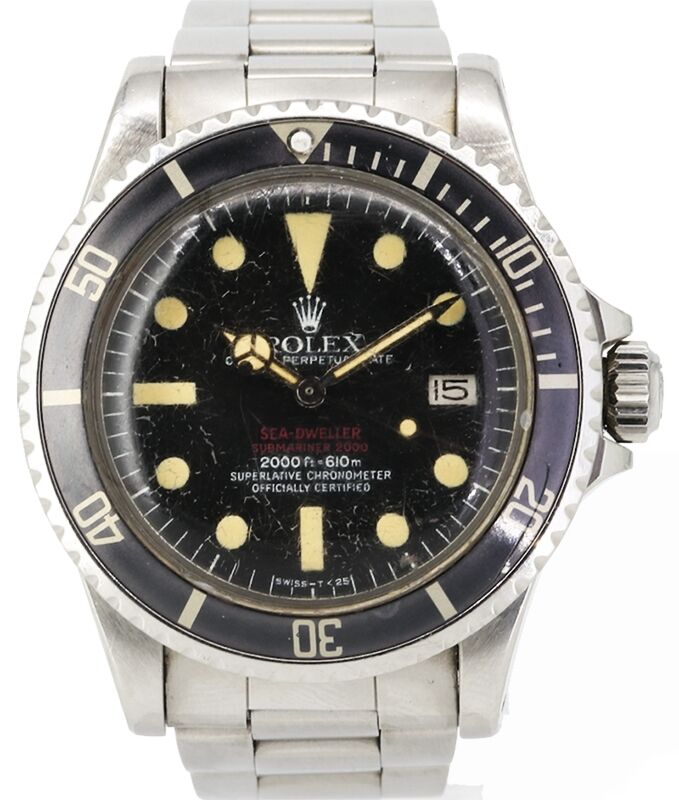 Rolex Vintage Sea-Dweller Submariner "Double Red" Stainless Steel 40mm Black Dial 1665 - PRE-OWNED
