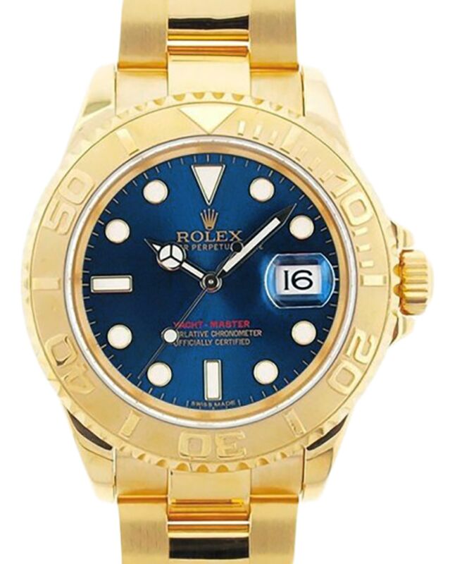Rolex Yacht-Master 40 Yellow Gold Blue Dial Oyster 16628