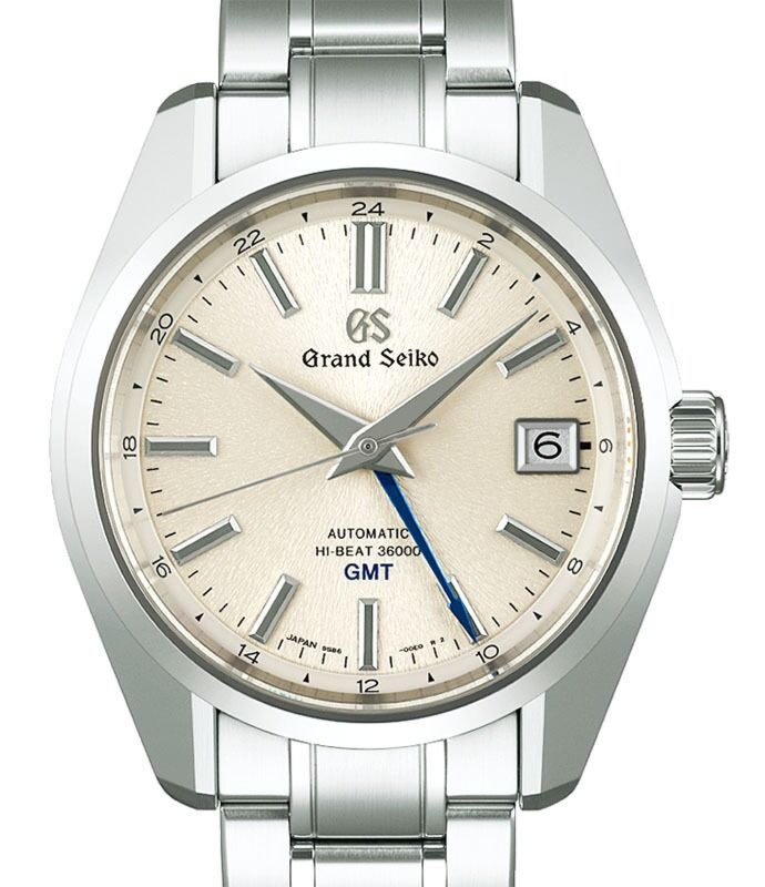 Grand Seiko Heritage Hi-Beat 36000 GMT Steel “Mt. Iwate Pattern” White Dial SBGJ263 - BRAND NEW