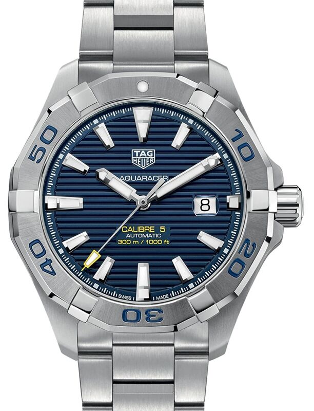Tag Heuer Aquaracer Stainless Steel Blue Index Dial & Stainless Steel Bracelet WAY2012.BA0927 - BRAND NEW