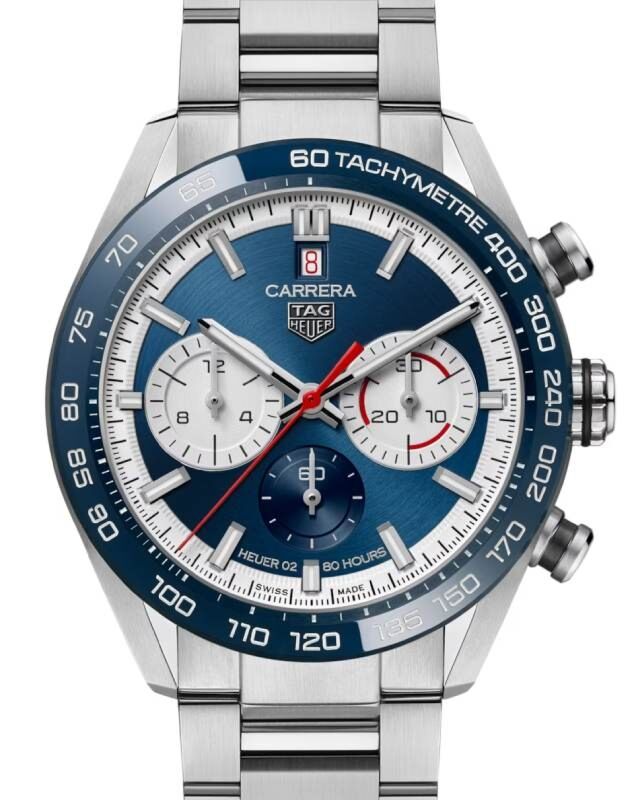 Tag Heuer Carrera 160 Years Anniversary Chronograph Stainless Steel/Ceramic 44mm Blue Dial CBN2A1E.BA0643 - BRAND NEW