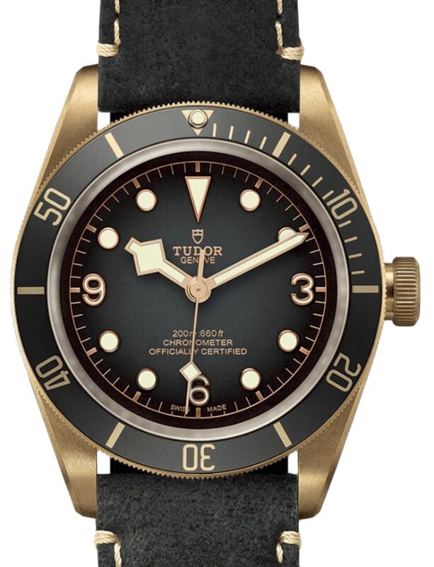 Tudor Black Bay Bronze 43mm Slate Grey Dial Leather Strap M79250BA-0001