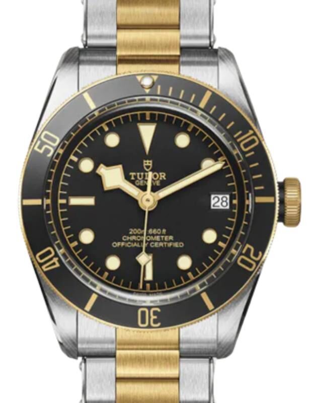 Tudor Black Bay S&G Steel/Yellow Gold 41mm Black Dial Bracelet M79733N-0008