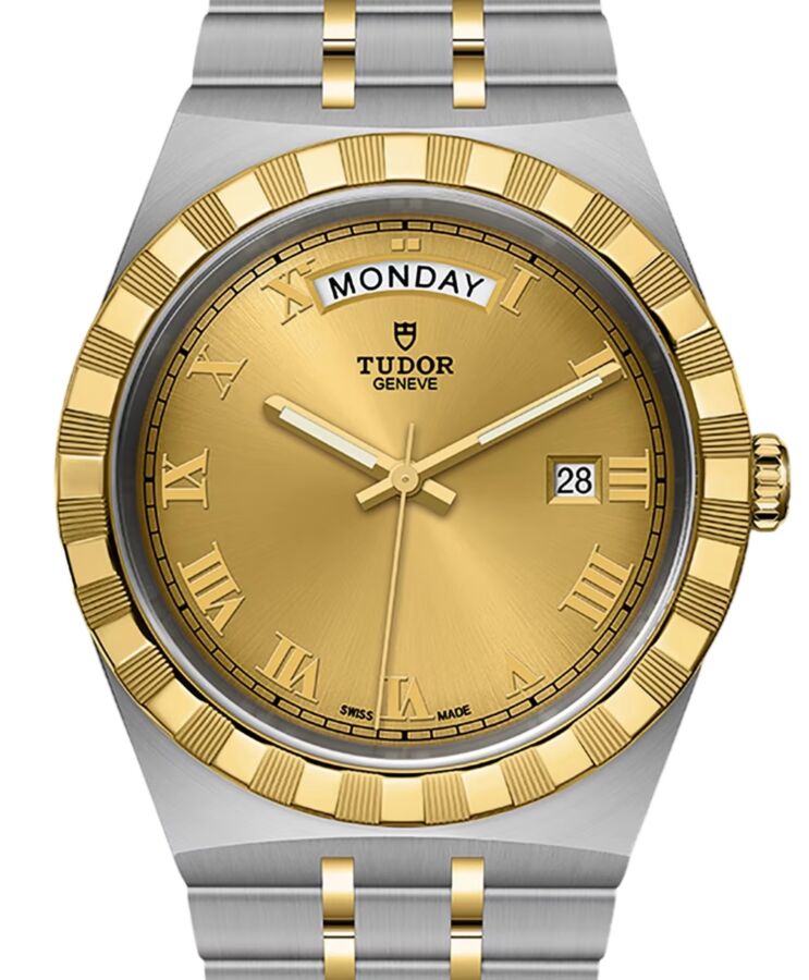 Tudor Royal Steel Yellow Gold 41mm Champagne Dial M28603-0004 - BRAND NEW
